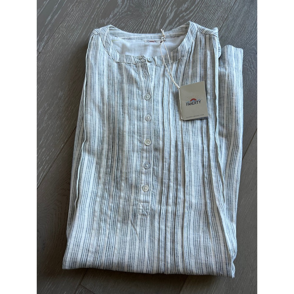 NWT NEW Faherty Womens Gemina Dress Sierra Stripe Sz S - Picture 6 of 6